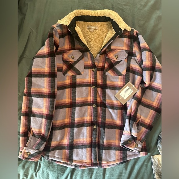 Girls size XL 14/16 Sherpa lined shacket NWT - Picture 1 of 3